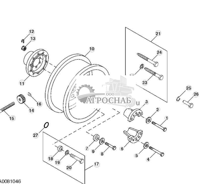 СТАЛЬНЫЕ ДИСКОВЫЕ ЗАДНИЕ КОЛЕСА (СТУПИЦА С 10 БОЛТАМИ) 